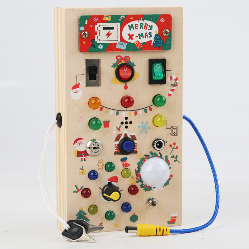 Juguete Educativo Montessori I - Montessori Wooden Busy Board Toddler reseña y precio
