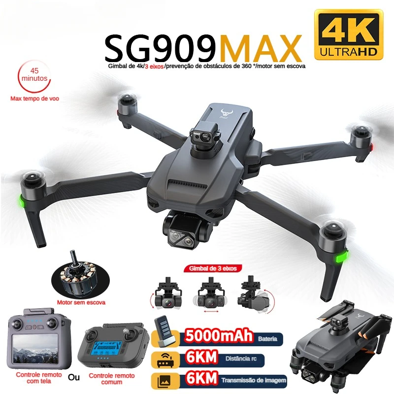 ZLL SG909 SG909MAX Dron profes - Fpv Brushless Rc Drone 4K reseña y precio